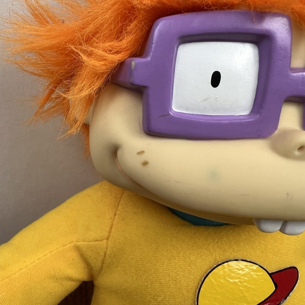 Vintage 1997 Mattel Viacom Rugrats 12" Chuckie Finster Pj's Plush - Picture 3 of 11